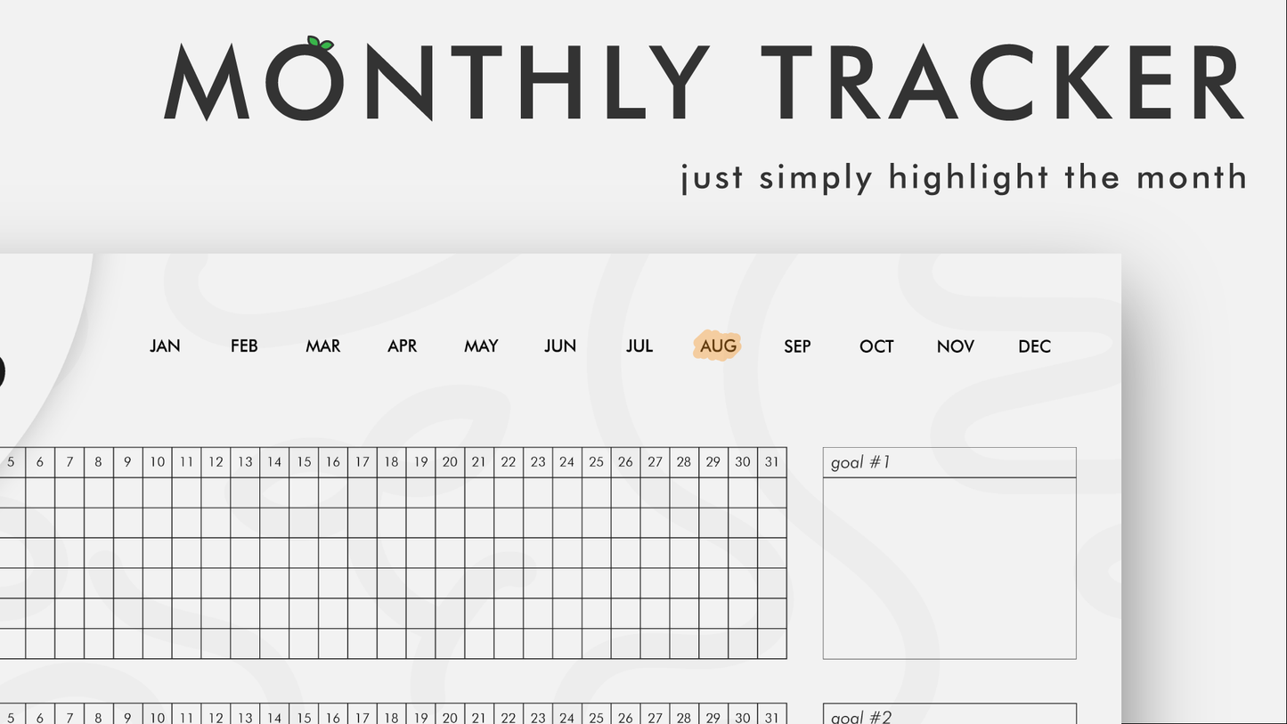 KNHT | kai notebook's MONTHLY habit tracker