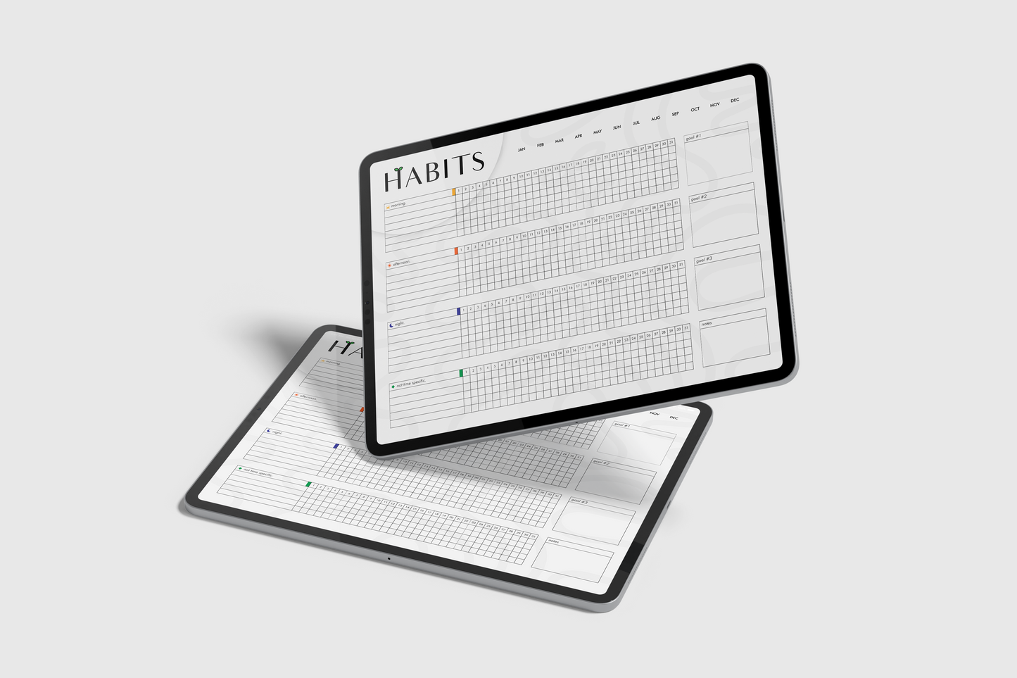 KNHT | kai notebook's MONTHLY habit tracker